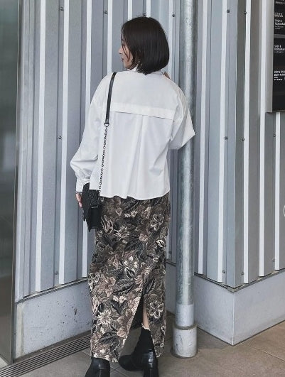 Asymmetry 褶邊襯衫
